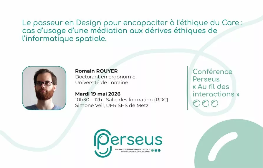 Journée du doctorat : stand Par(en)thèse et conférence Perseus, mai 2026